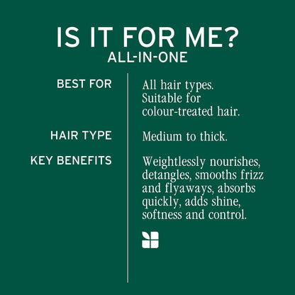 Biolage Professional All-In-One Multi-Benefit Oil 100ml suitable for all hair types, delivering lightweight nourishment, frizz control, shine and softness.