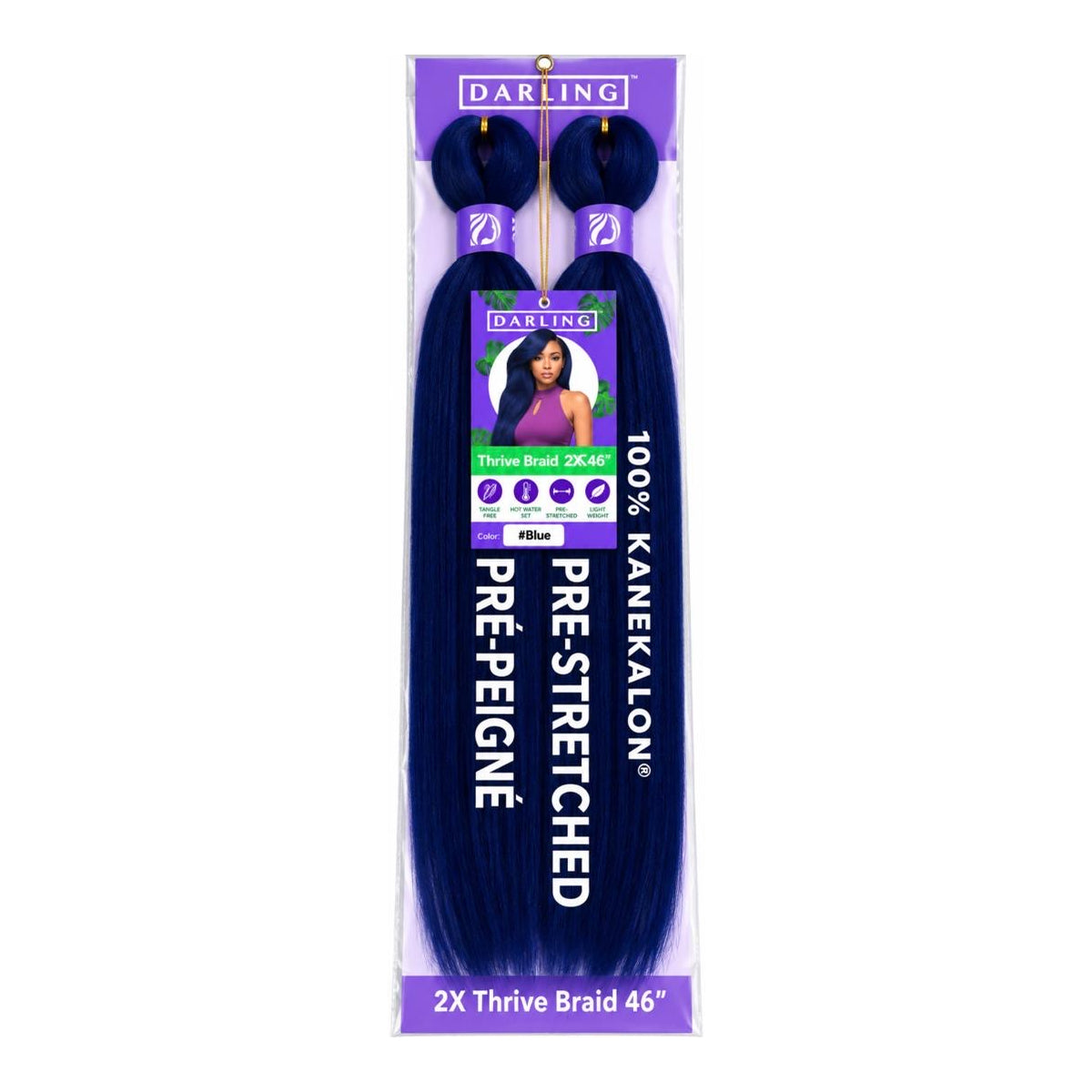 Darling Thrive Braid 2X Pre-Stretched Kanekalon Braiding Hair 46"