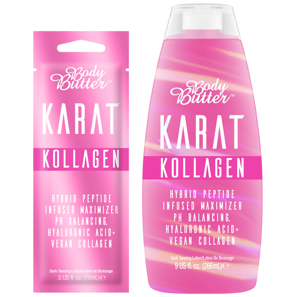 Body Butter Karat Kollagen Hybrid Peptide Infused Maximizer available in 15ml sachet and 266ml bottle at Kiyo Beauty