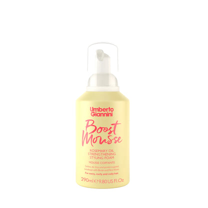 Umberto Giannini Strong Curls Boost Mousse Rosemary Oil Strengthening Styling Foam 290ml