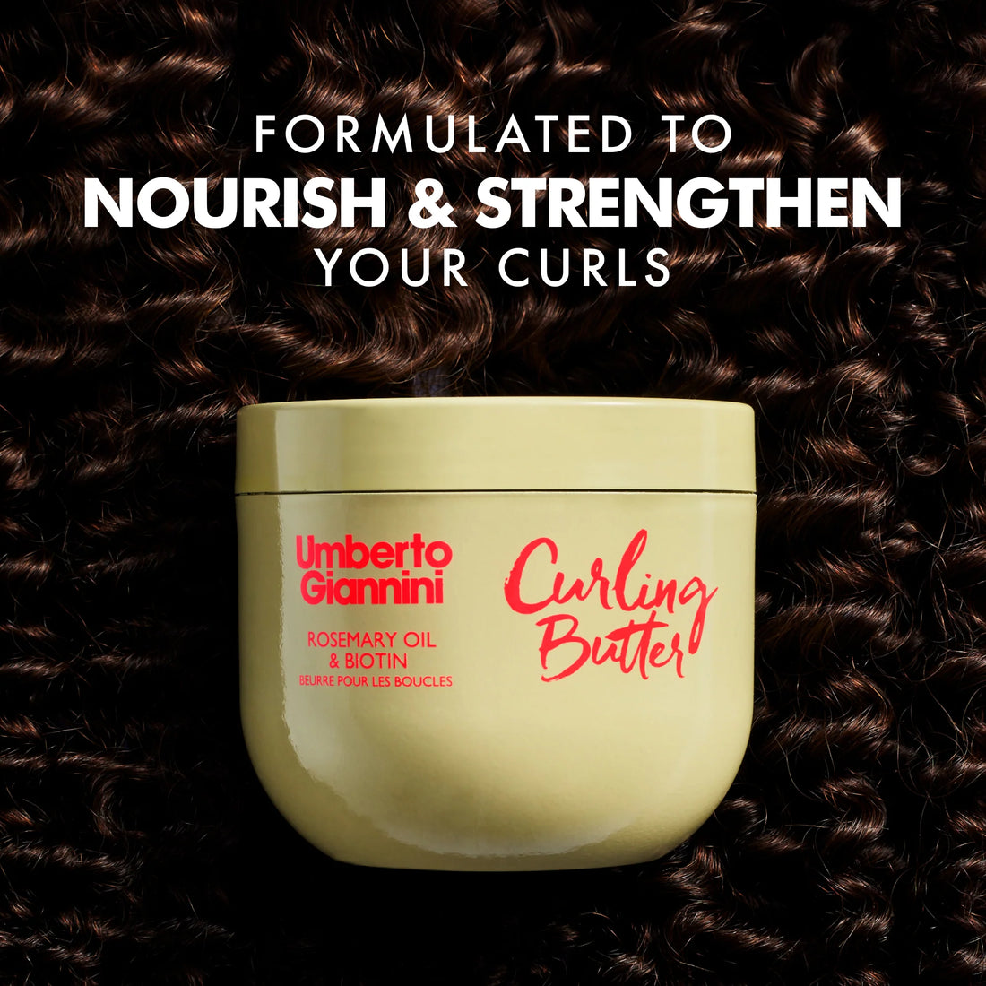 Umberto Giannini Strong Curls Rosemary Oil &amp; Biotin Curling Butter 300ml