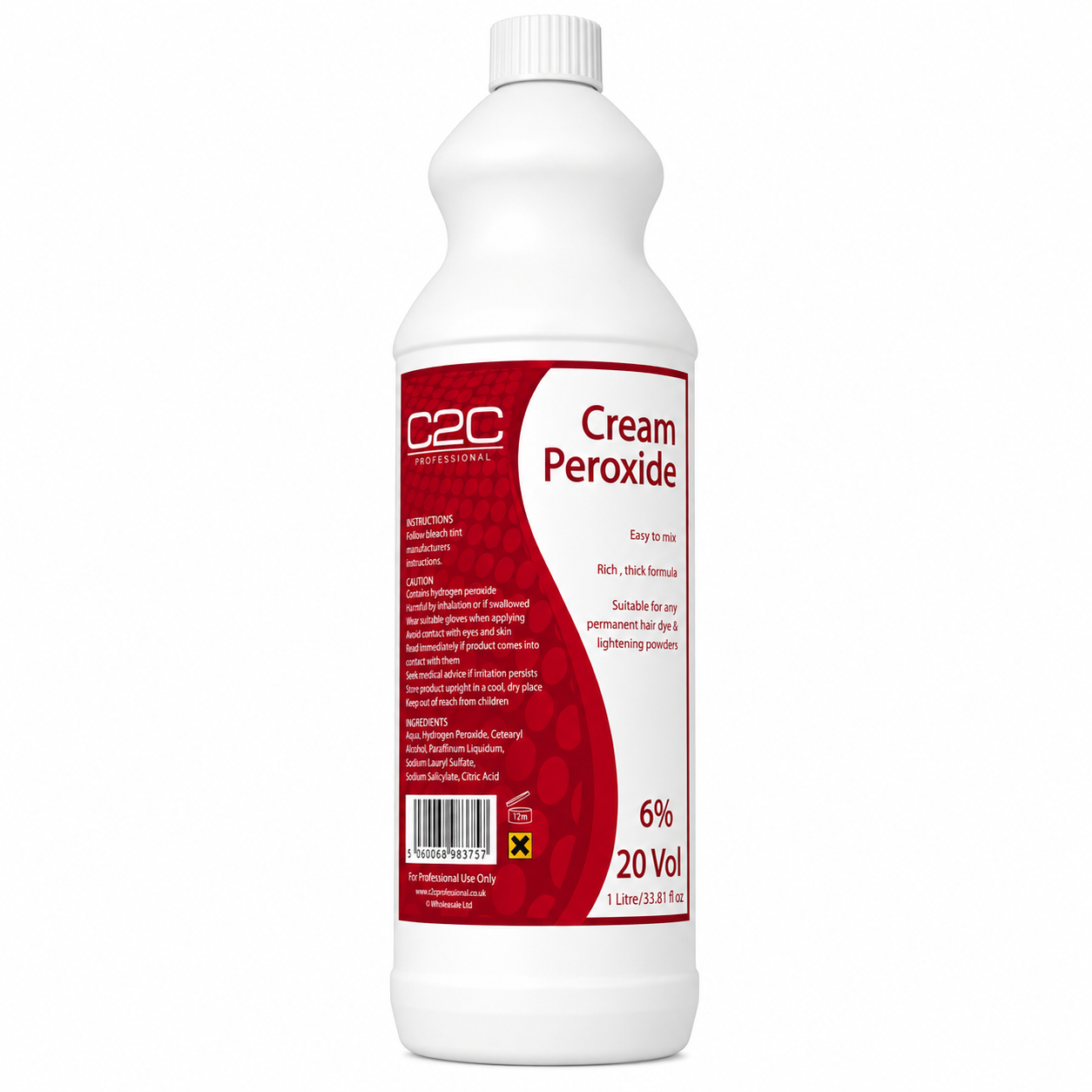 C2C Professionals Cream Peroxide 1L 6% 20vol