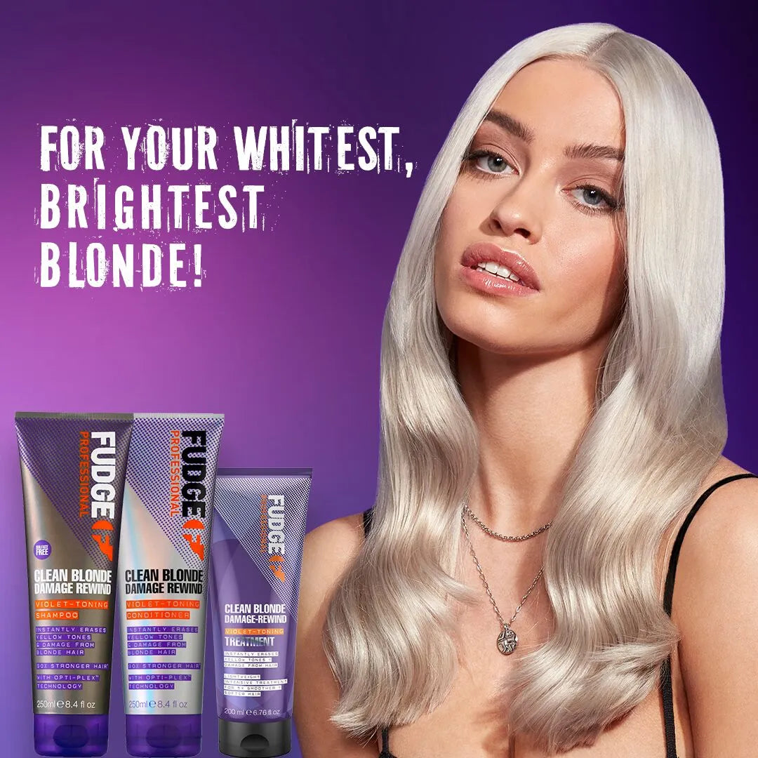 Fudge Professional Clean Blonde Damage Rewind Shampoo 250ml