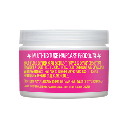 CurlyChic Your Curls Defined Flexible Hold Twisting Curling Creme 12oz