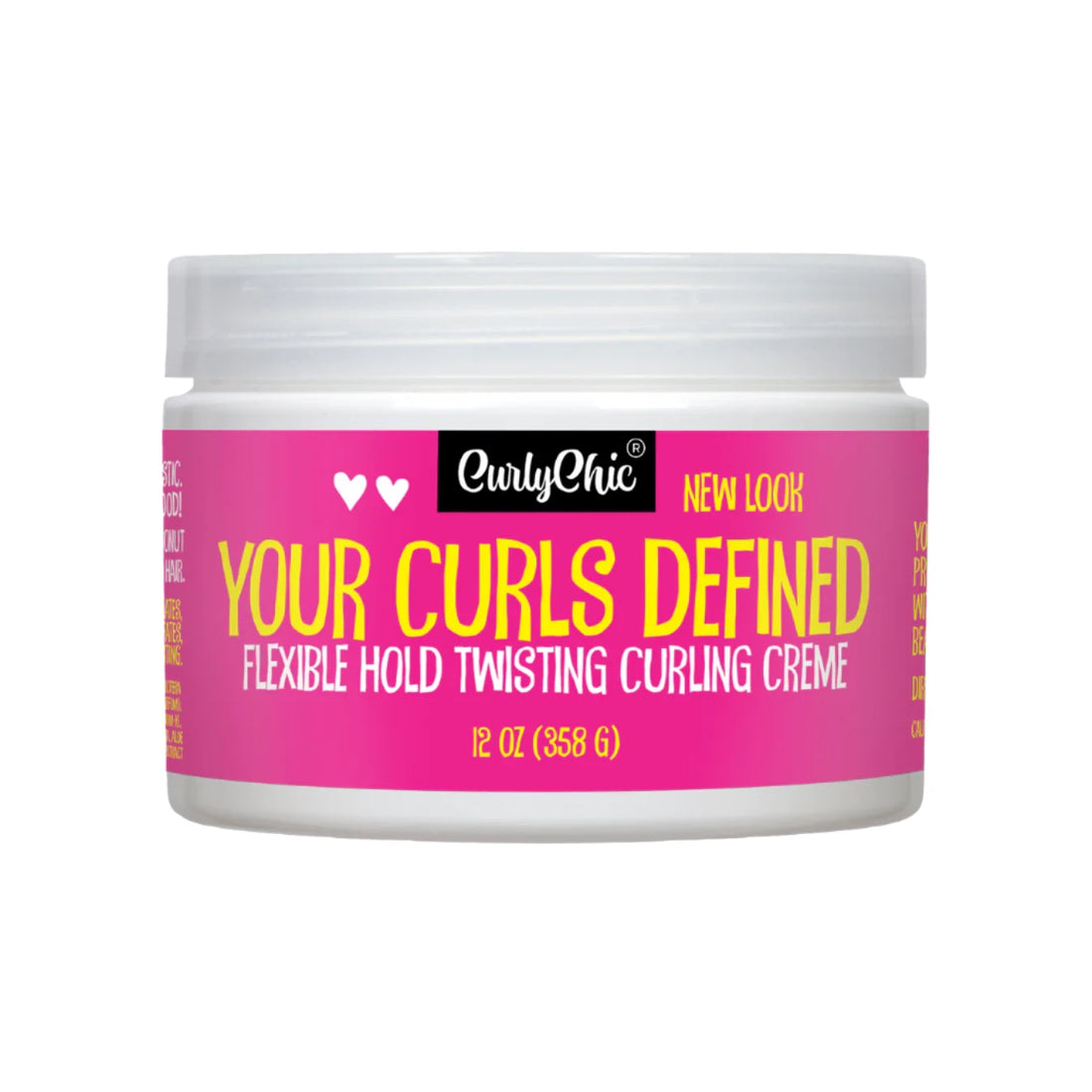 CurlyChic Your Curls Defined Flexible Hold Twisting Curling Creme 12oz