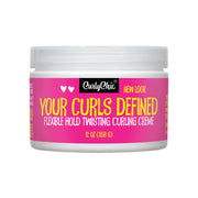 CurlyChic Your Curls Defined Flexible Hold Twisting Curling Creme 12oz