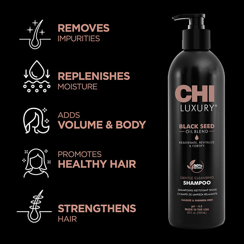 CHI Luxury Black Seed Gentle Cleansing Shampoo 355ml