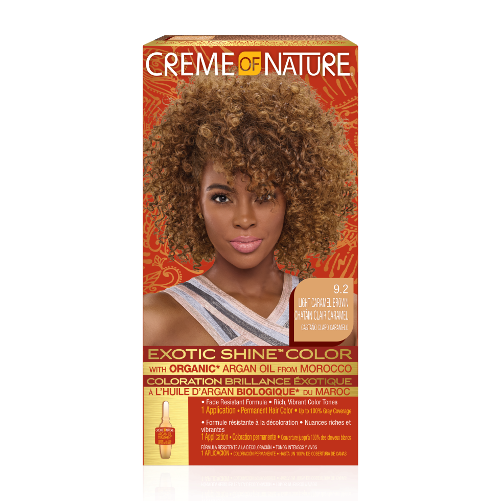 Creme of Nature Exotic Shine™ Color with Argan Oil from Morocco 9.2 Light Caramel Brown