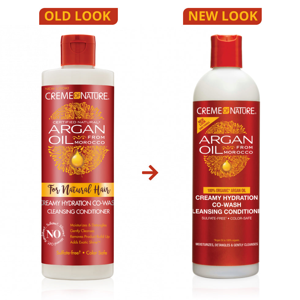 Creme of Nature Argan Oil from Morocco Creamy Hydration Co-Wash Cleansing Conditioner 12oz