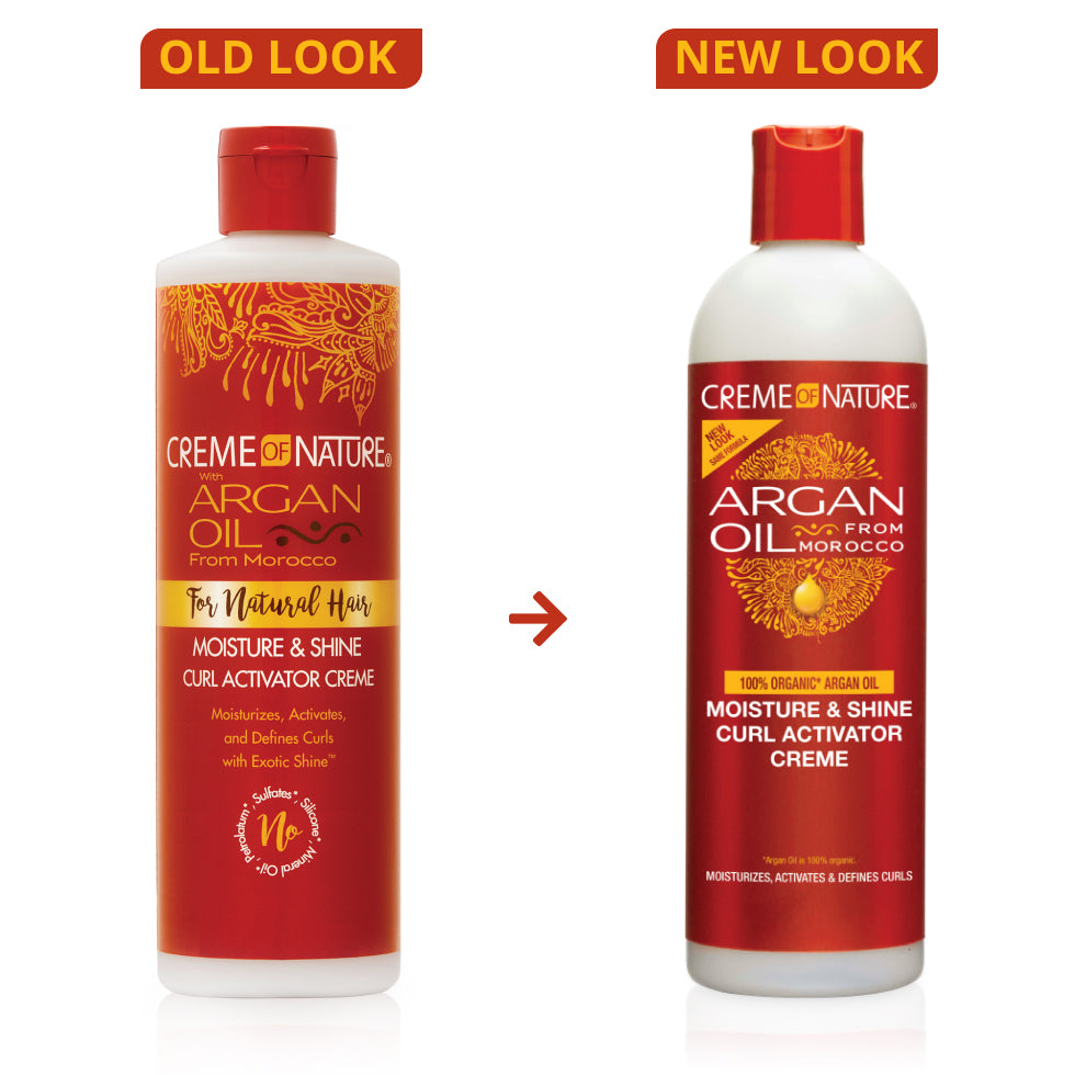 Creme of Nature Argan Oil from Morocco Moisture &amp; Shine Curl Activator Creme 12oz