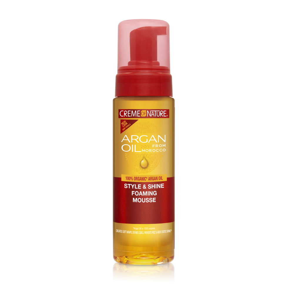 Creme of Nature Argan Oil from Morocco Style &amp; Shine Foaming Mousse 7oz