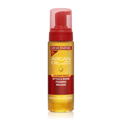 Creme of Nature Argan Oil from Morocco Style &amp; Shine Foaming Mousse 7oz