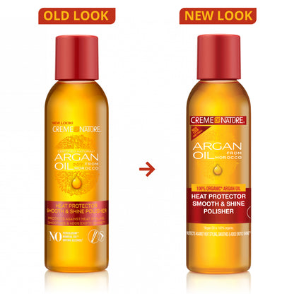 Creme of Nature Argan Oil from Morocco Heat Protector Smooth &amp; Shine Polisher 4oz