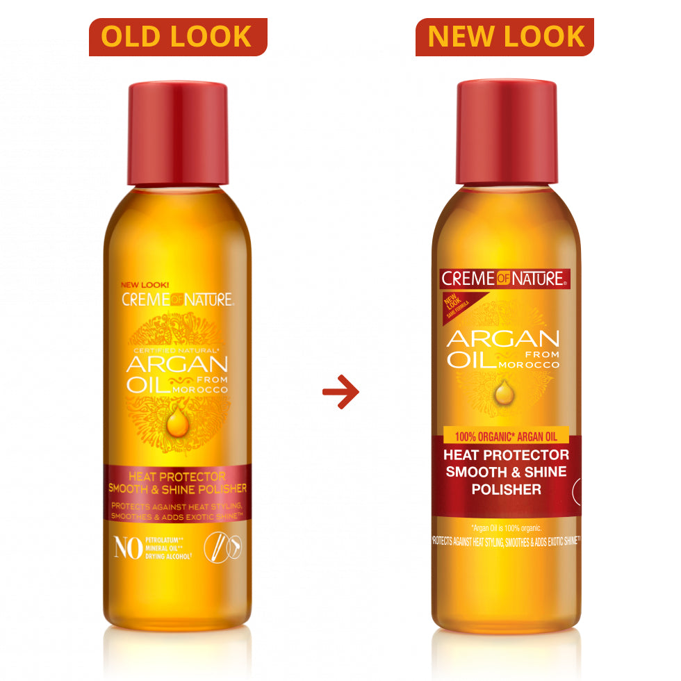 Creme of Nature Argan Oil from Morocco Heat Protector Smooth & Shine Polisher 4oz