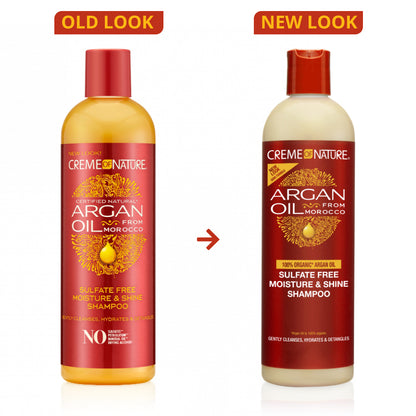 Creme of Nature Argan Oil from Morocco Sulfate-Free Moisture &amp; Shine Shampoo