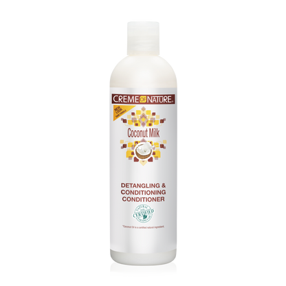 Creme of Nature Certified Natural Ingredients Coconut Milk Detangling &amp; Conditioning Conditioner 12oz