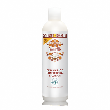 Creme of Nature Certified Natural Ingredients Coconut Milk Detangling &amp; Conditioning Shampoo 12oz