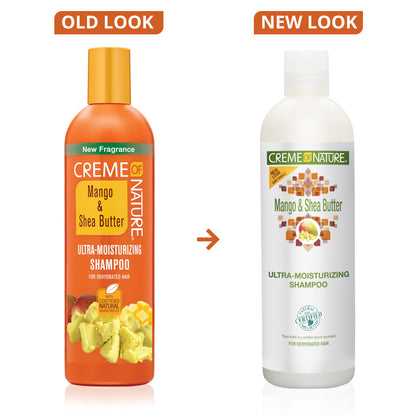 Creme of Nature Certified Natural Ingredients Mango &amp; Shea Butter Ultra-Moisturizing Shampoo 12oz