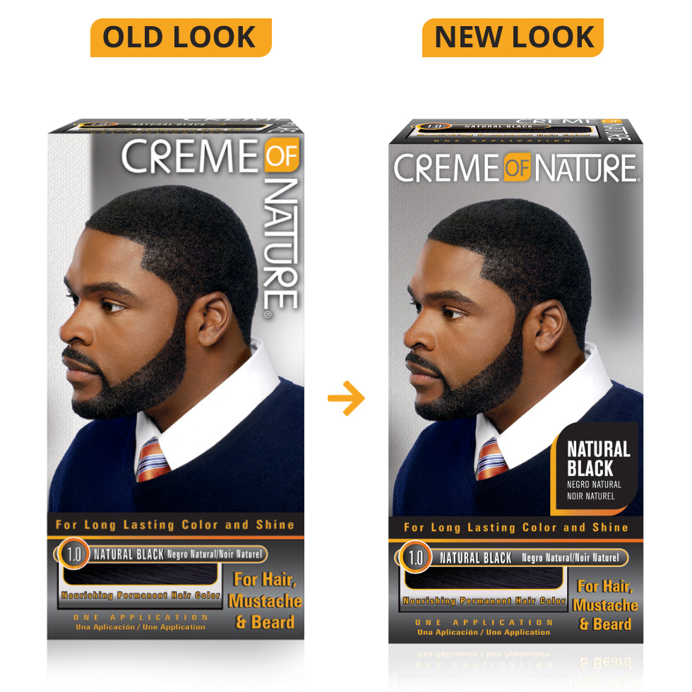 Creme of Nature Men Nourishing Permanent Gel Hair Color 1.0 Natural Black