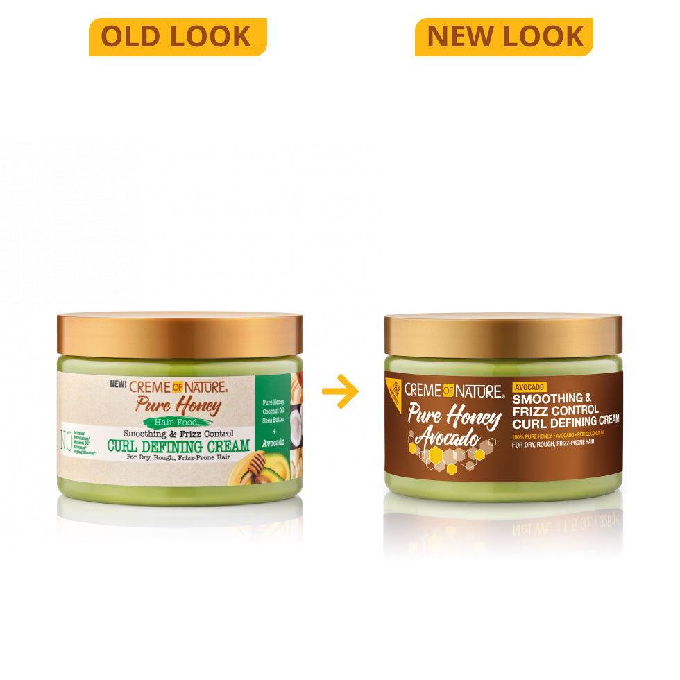 Creme of Nature Pure Honey Hair Food Smoothing &amp; Frizz Control Curl Defining Cream 11.5oz
