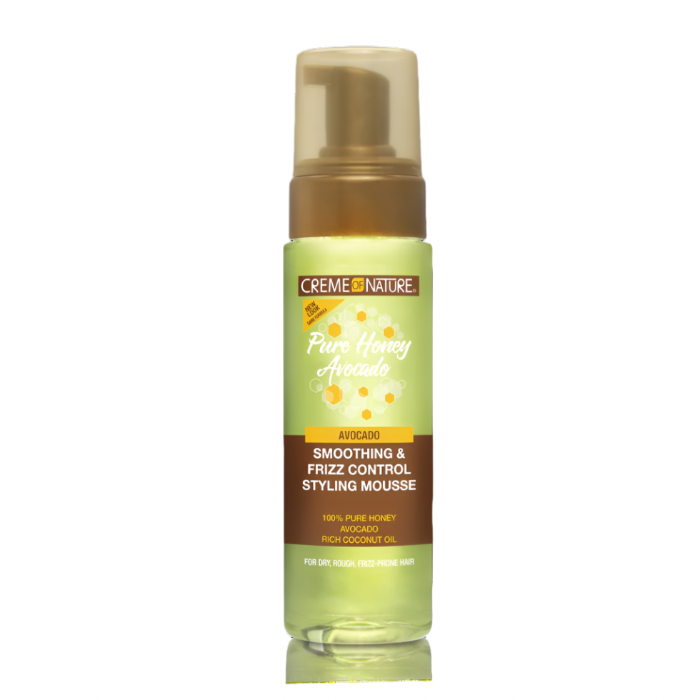 Creme of Nature Pure Honey Avocado Smoothing &amp; Frizz Control Styling Mousse 7oz