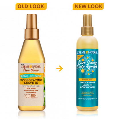 Creme of Nature Pure Honey Scalp Refresh Invigorating Leave-In 8oz