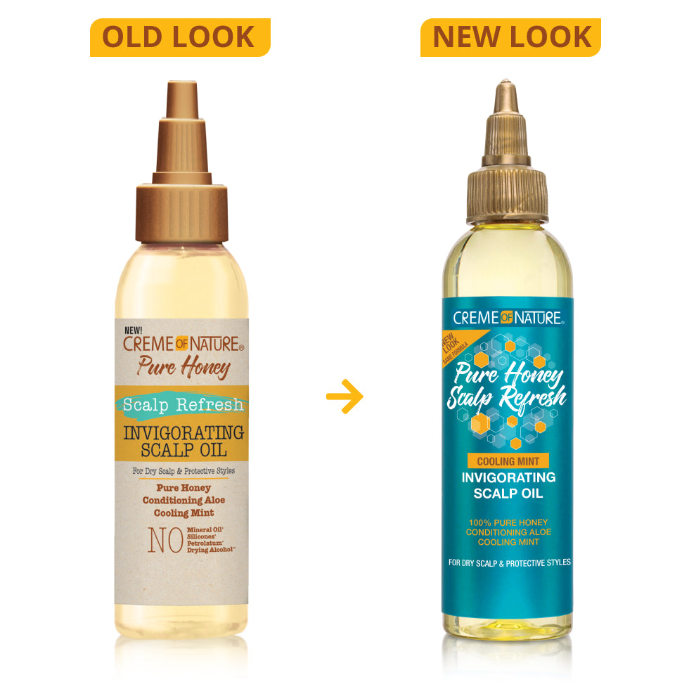 Creme of Nature Pure Honey Scalp Refresh Invigorating Scalp Oil 4oz