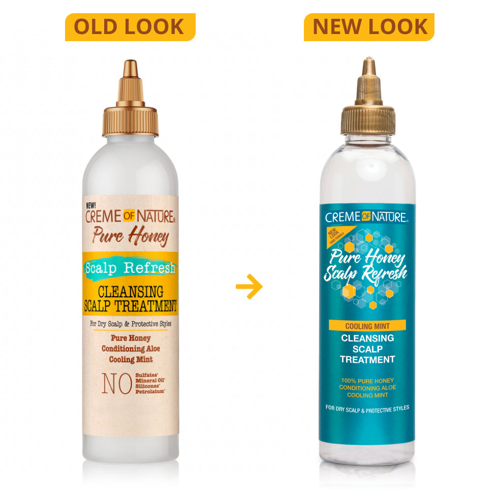 Creme of Nature Pure Honey Scalp Refresh Cleansing Scalp Treatment 8oz