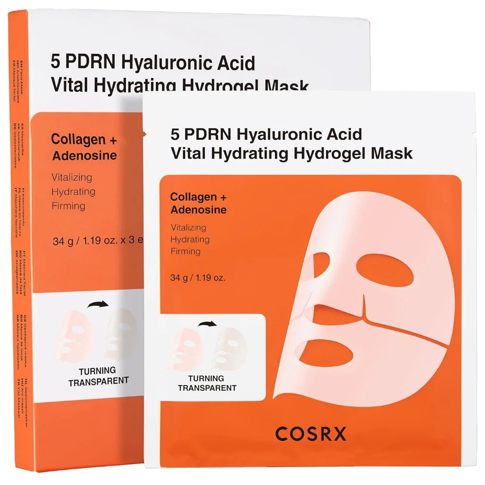 COSRX 5 PDRN Hyaluronic Acid Vital Hydrating Hydrogel Mask - 3 sheets