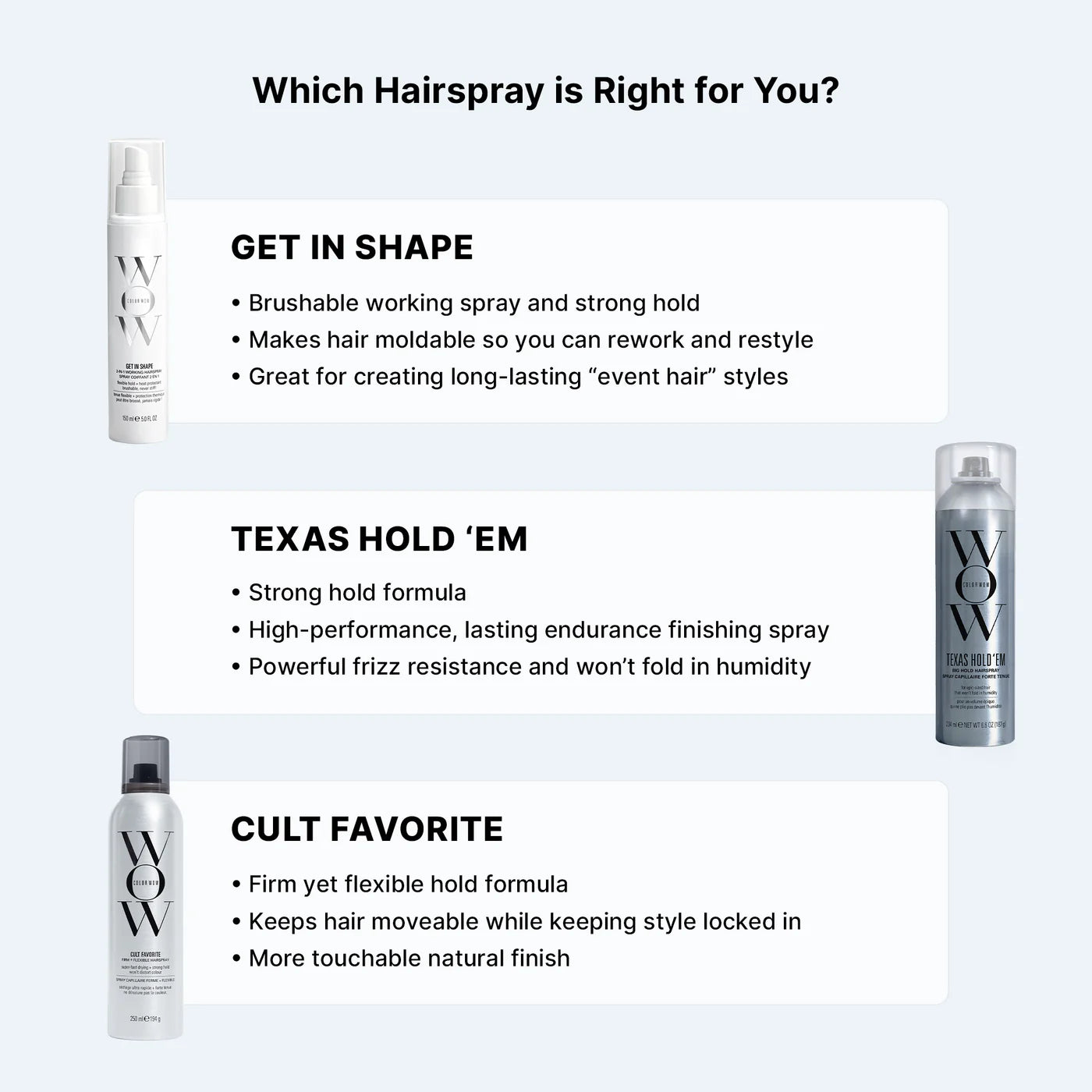 Color Wow Texas Hold ‘Em Big Hold Hairspray 234ml