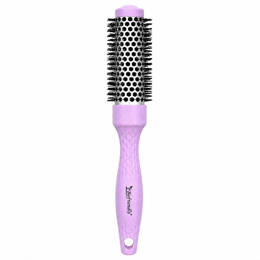 CS Beauty Eco Friendly Ceramic Radial Brush Lilac – sustainable styling brush for blow drying, volume and salon-quality results.