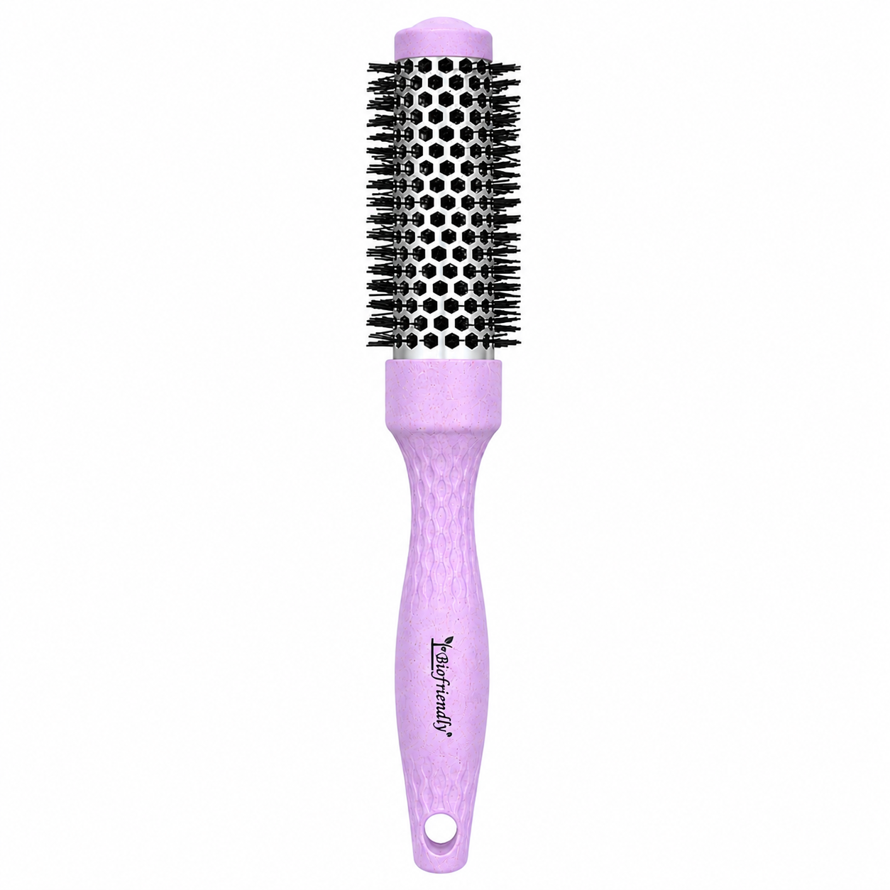 CS Beauty Eco Friendly Ceramic Radial Brush Lilac – sustainable styling brush for blow drying, volume and salon-quality results.