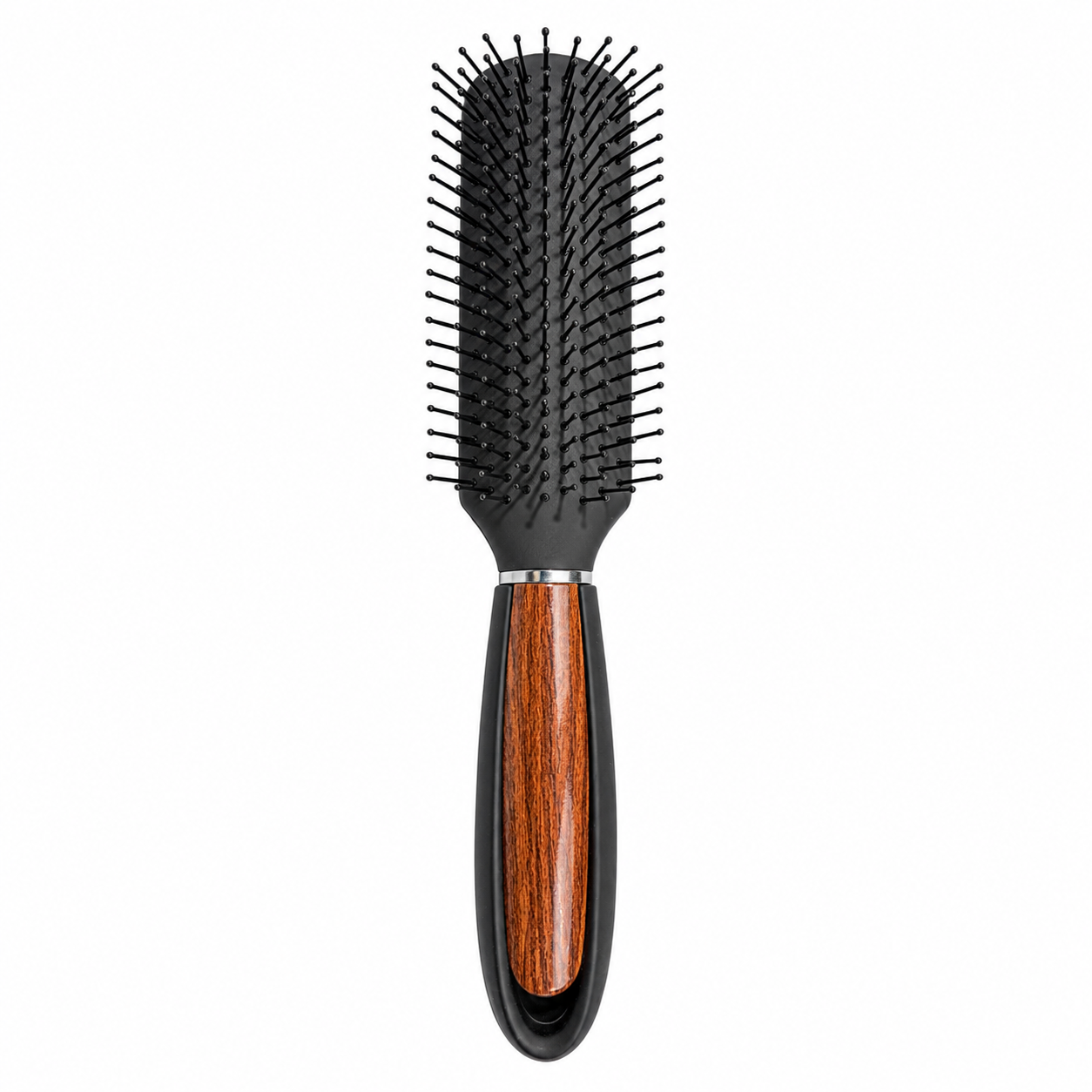 CS Beauty Oblong Brush with wood-effect handle – lightweight detangling brush for quick blow drying, smoothing and reducing drying time.
