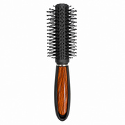 CS Beauty Radial Brush with wood-effect handle - lightweight blow-dry brush for adding volume, smoothing hair and creating soft curls on all hair types.