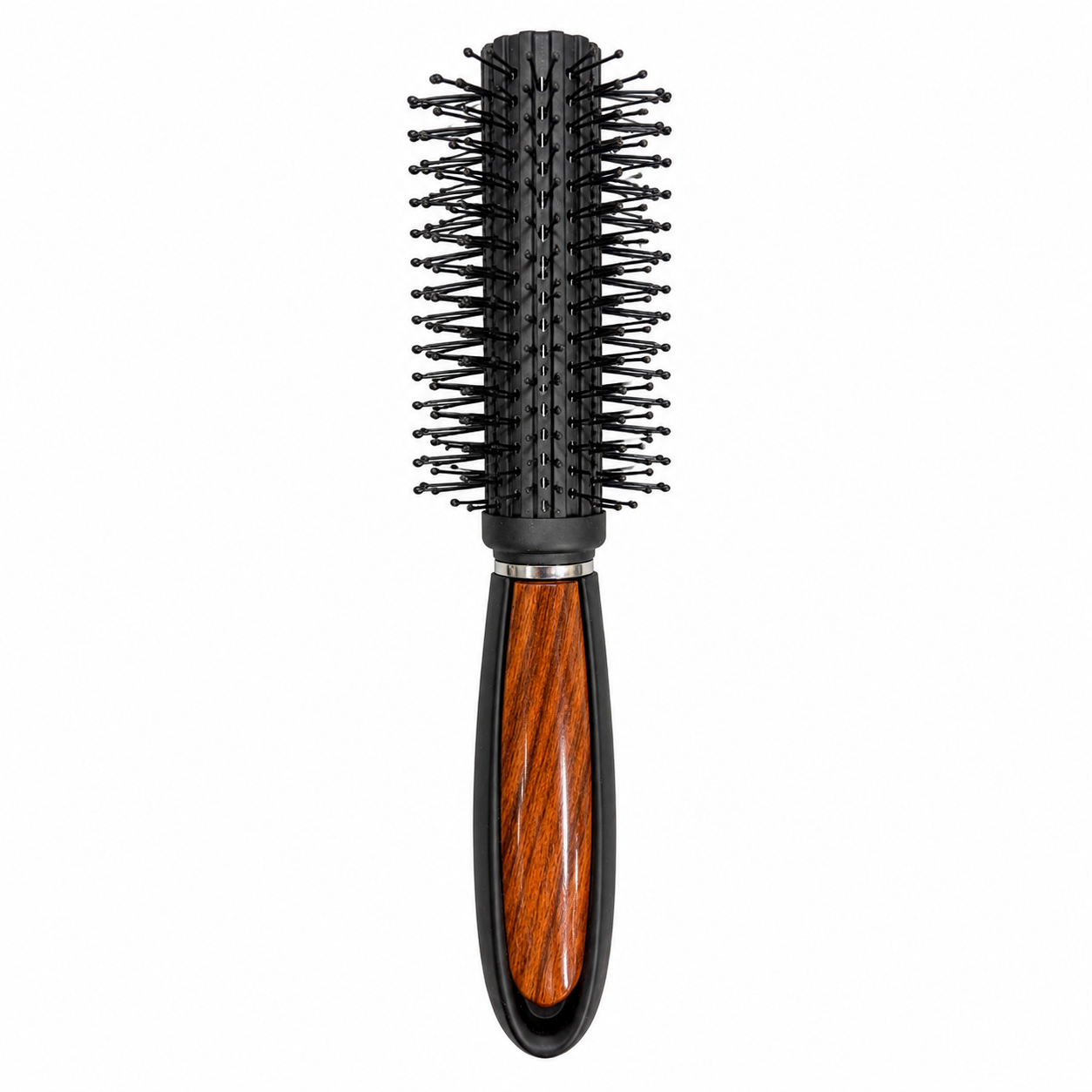 CS Beauty Radial Brush with wood-effect handle - lightweight blow-dry brush for adding volume, smoothing hair and creating soft curls on all hair types.