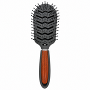 CS Beauty Vent Brush with wood-effect handle – detangling styling brush for fast drying, smoothing and everyday brushing on all hair lengths.