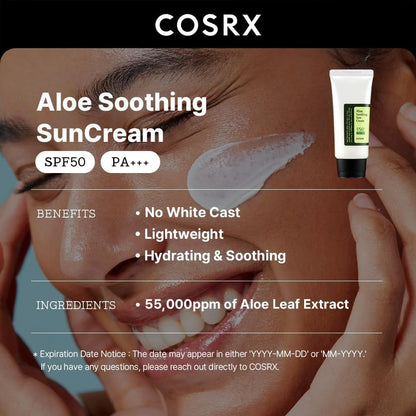 COSRX Aloe Soothing Sun Cream SPF50+/ PA+++