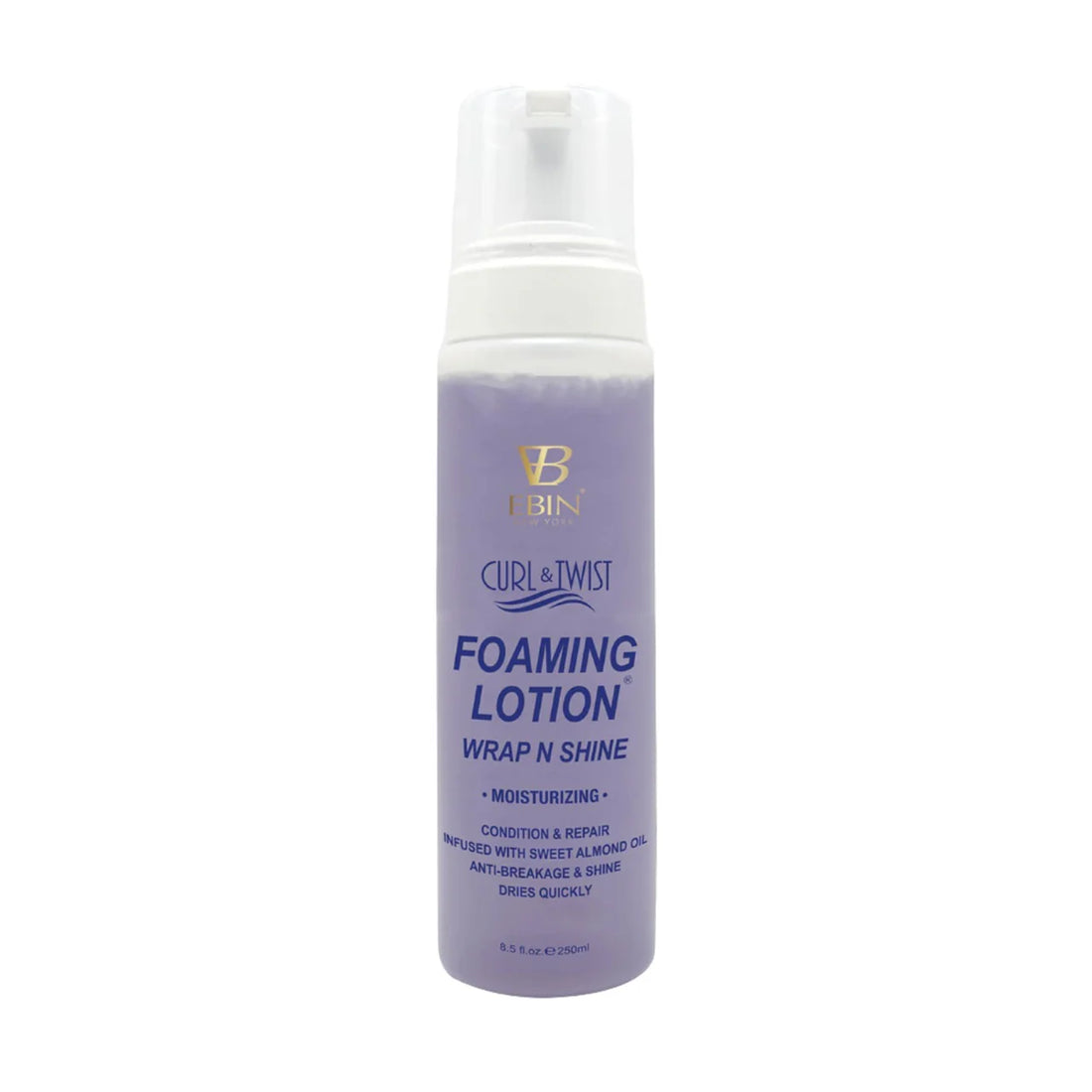 Ebin New York Curl &amp; Twist Foaming Lotion Wrap N Shine Moisturizing 250ml