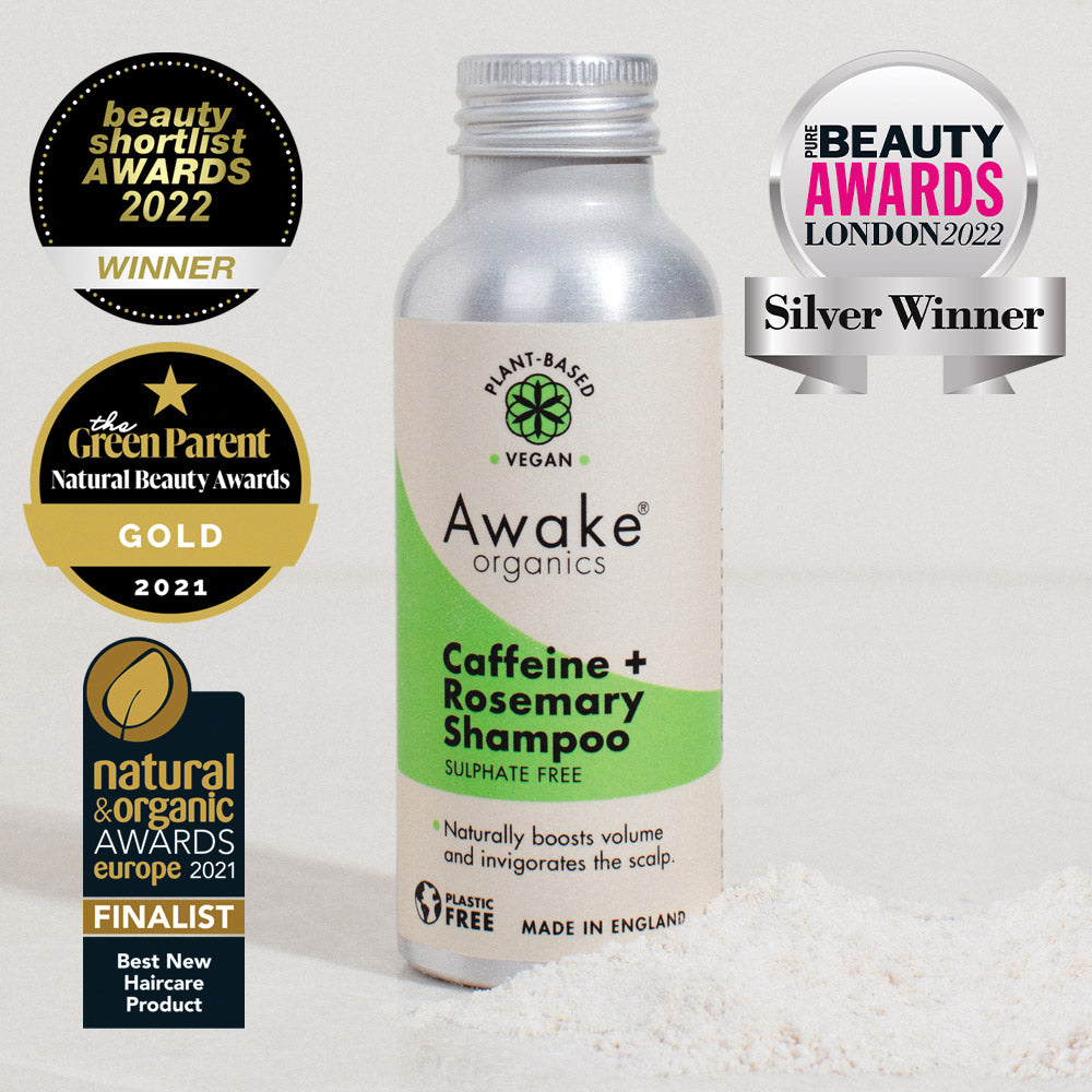 Awake Organics Caffeine &amp; Rosemary Shampoo 55g