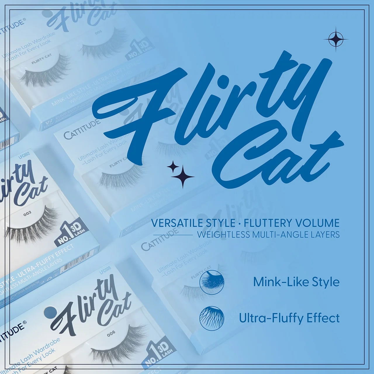 Ebin New York Cattitude Flirty Cat Lashes