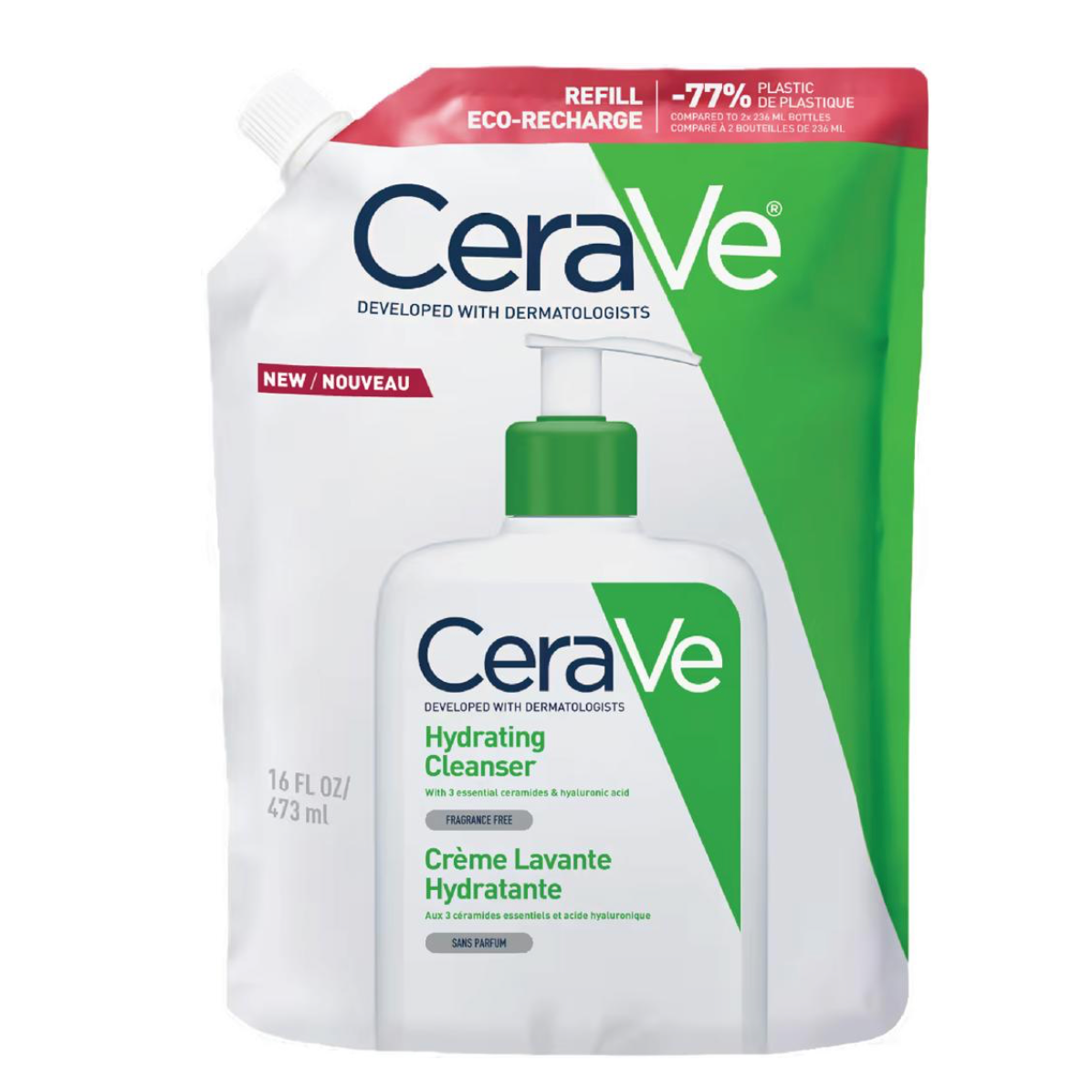 CeraVe Hydrating Cleanser for Normal to Dry Skin 16oz refill