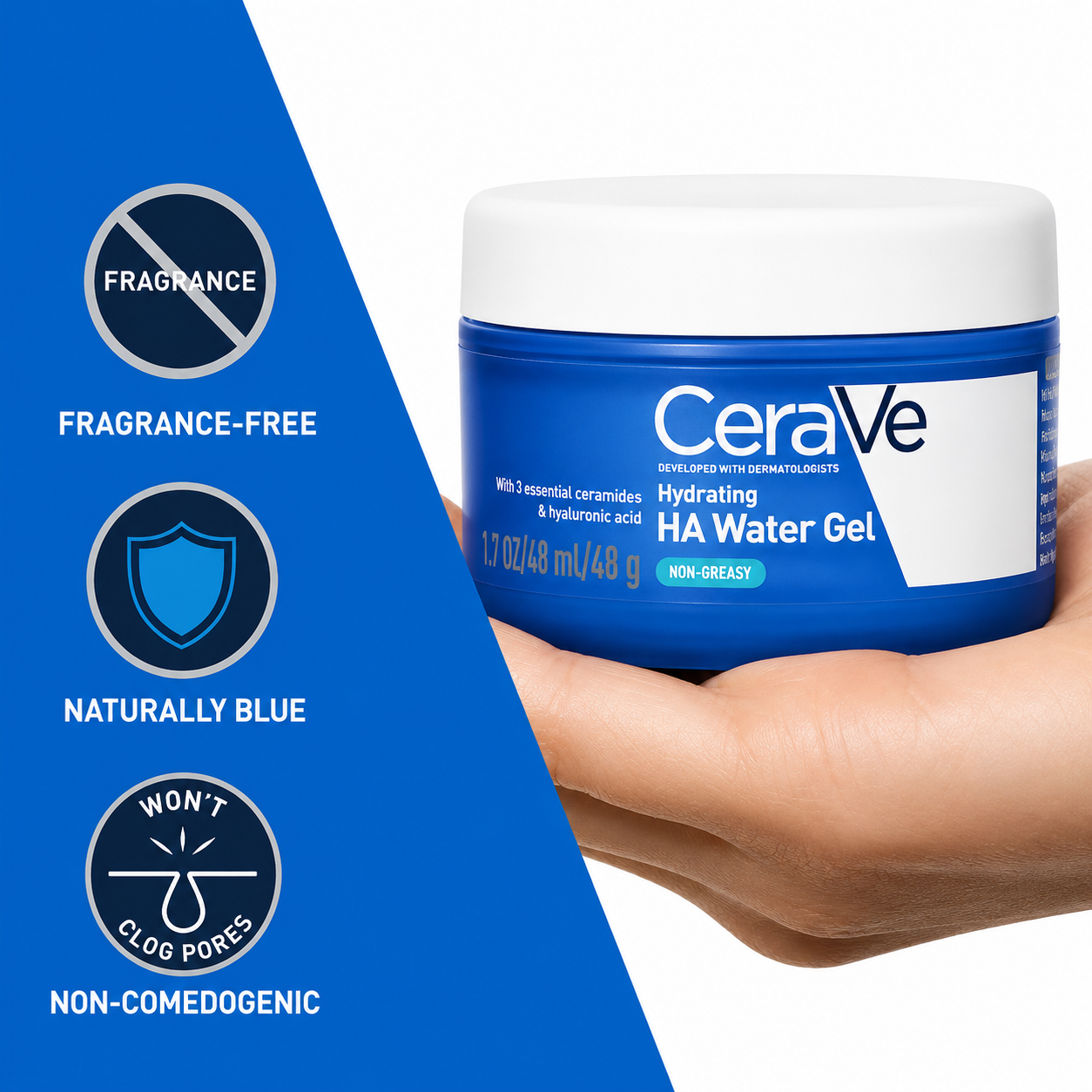 CeraVe Hydrating Hyaluronic Acid Water Gel 48g