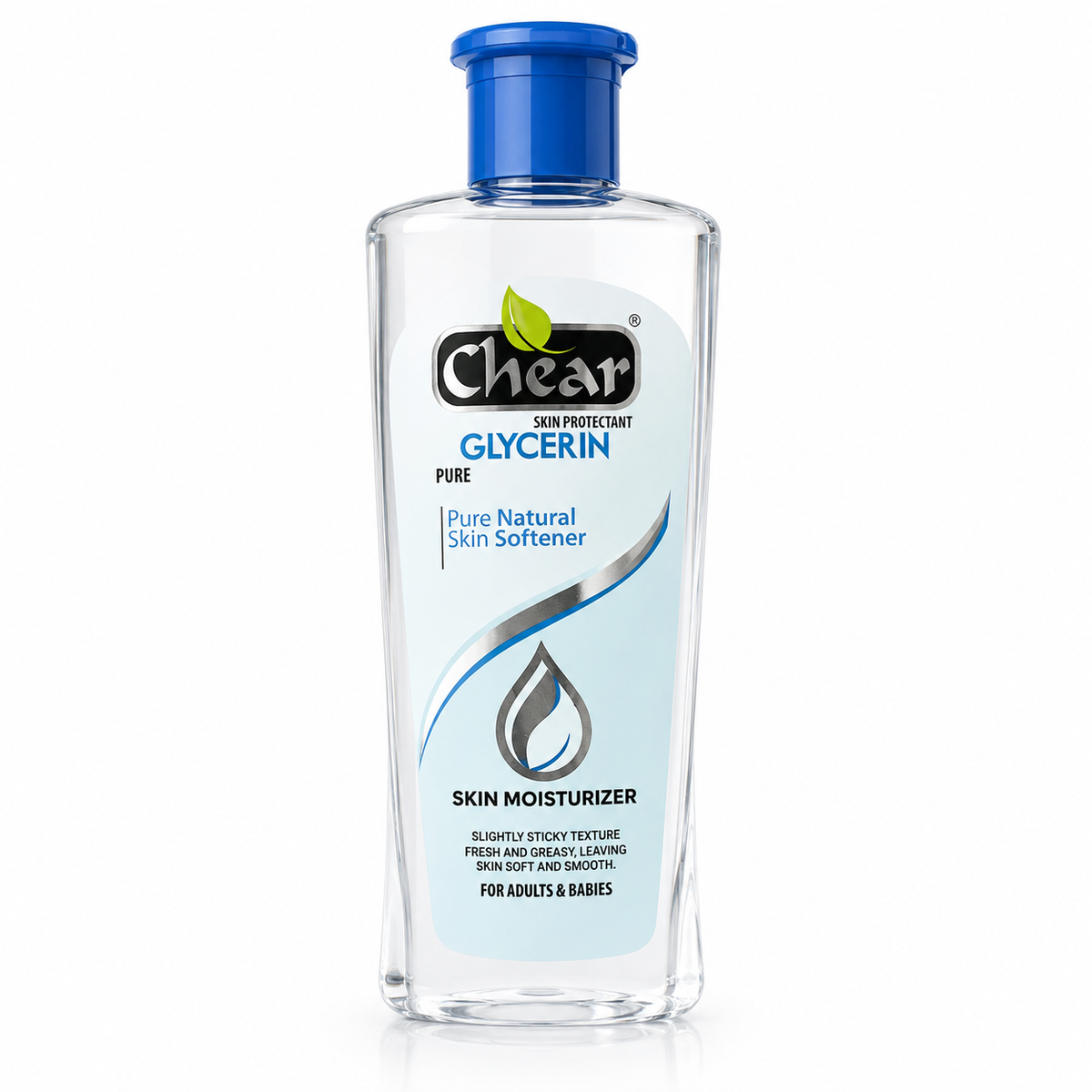 Chear Pure Glycerin Skin Moisturiser 200ml pure glycerin body moisturiser for dry skin, natural skin softener suitable for adults and babies
