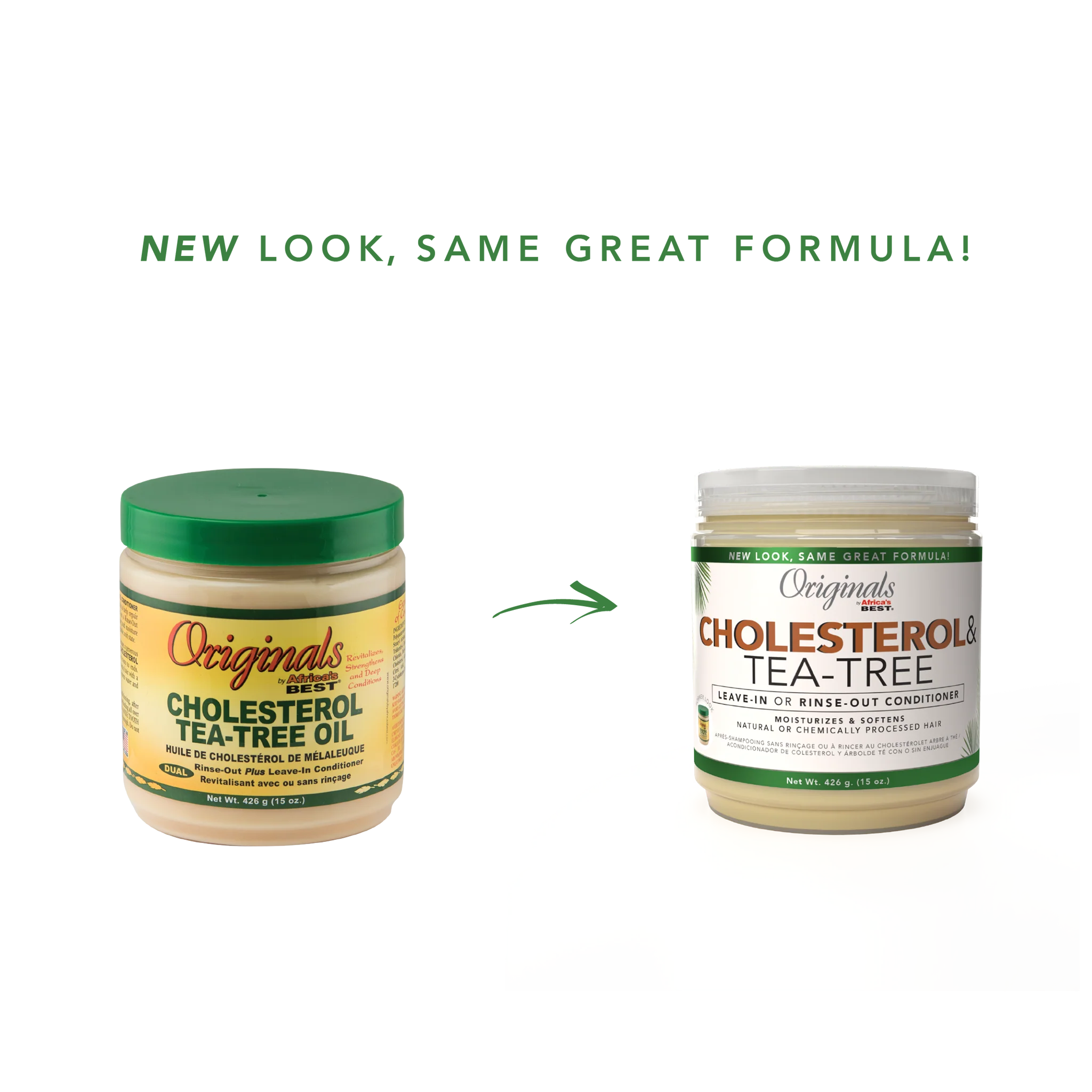 Originals by Africa's Best Cholesterol & Tea Tree Oil Leave-In or Rinse-Out Conditioner 15oz