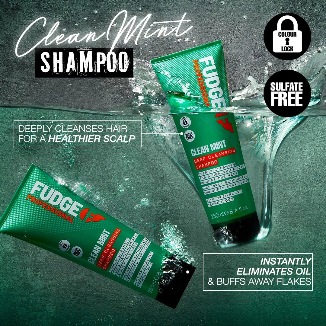 Fudge Professional Clean Mint Deep Cleansing Shampoo