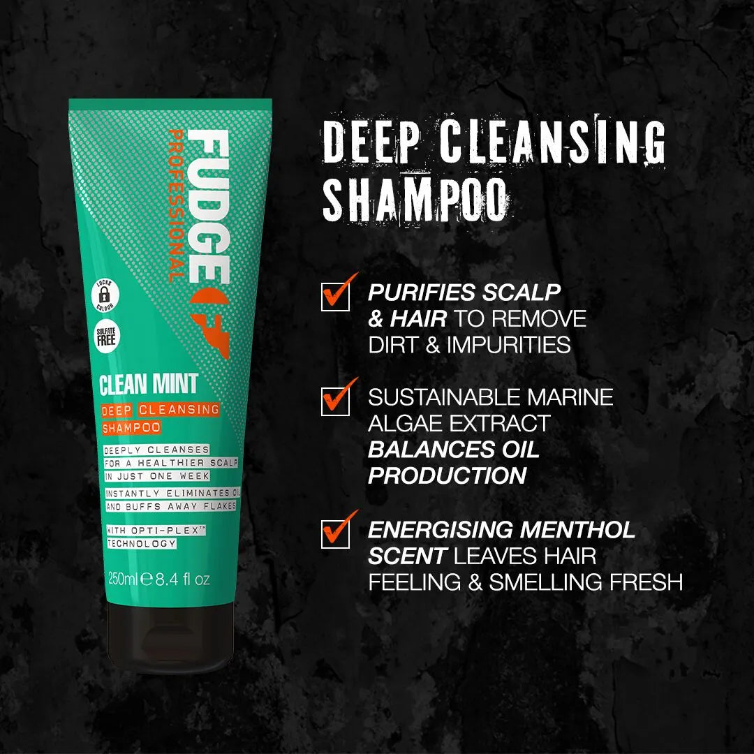Fudge Professional Clean Mint Deep Cleansing Shampoo