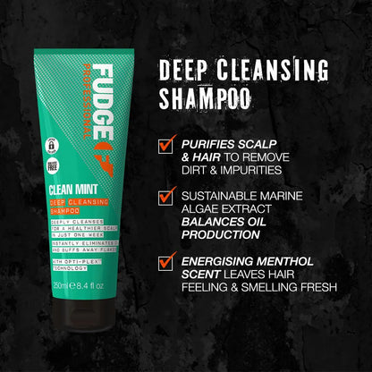 Fudge Professional Clean Mint Deep Cleansing Shampoo