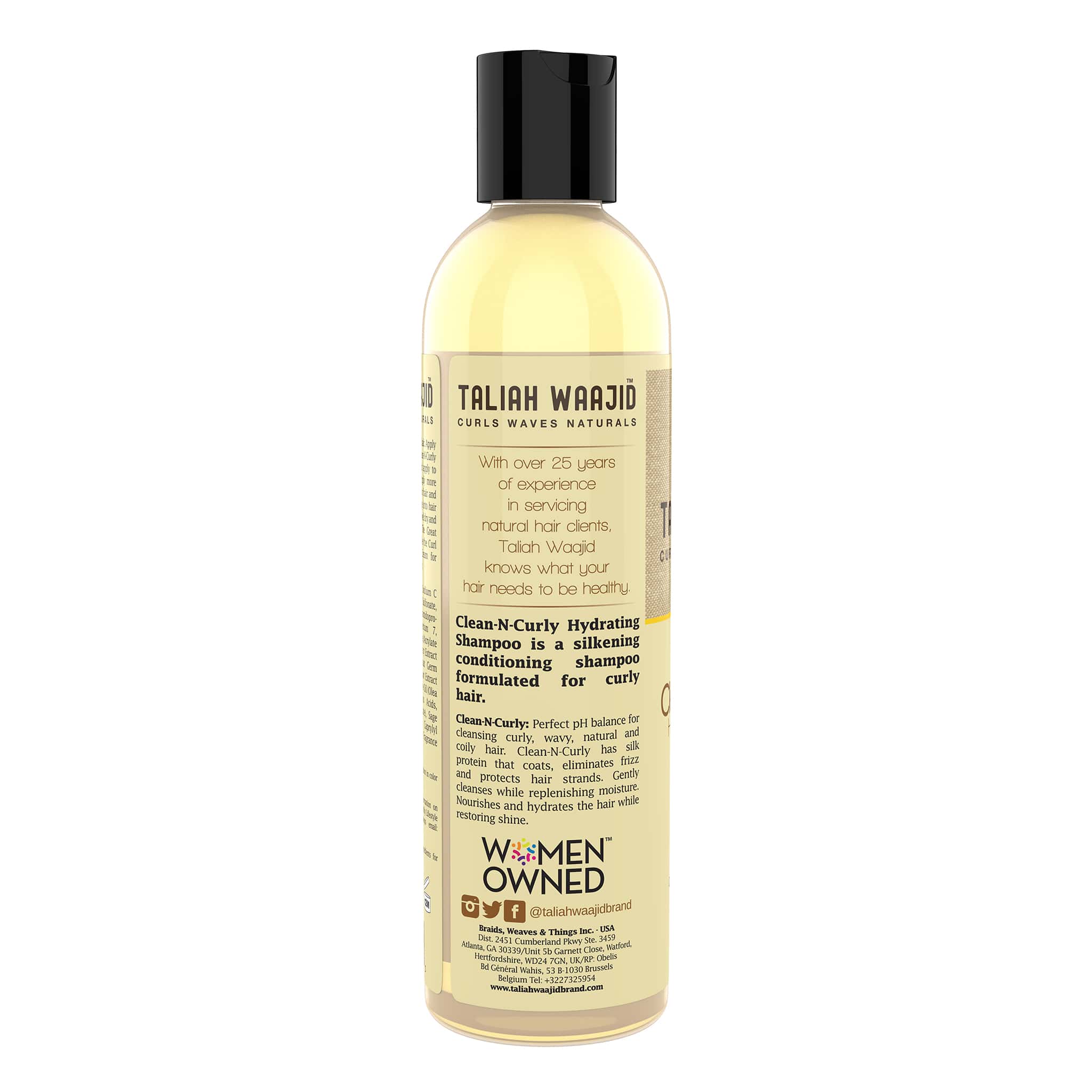 Taliah Waajid Curls, Waves & Naturals Clean-N-Curly Hydrating Shampoo 8 oz