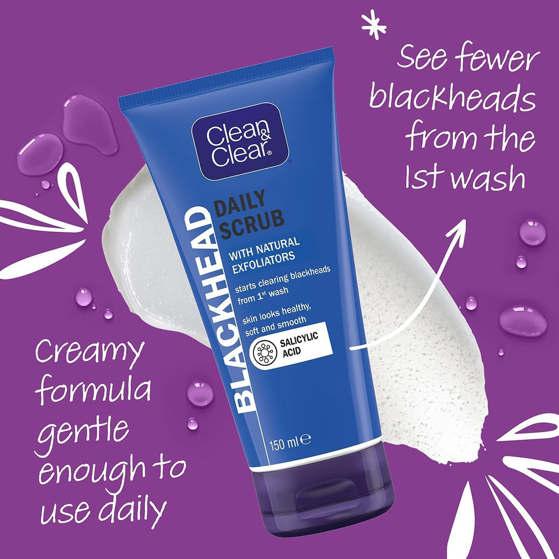 Clean &amp; Clear Blackhead Daily Scrub 150ml