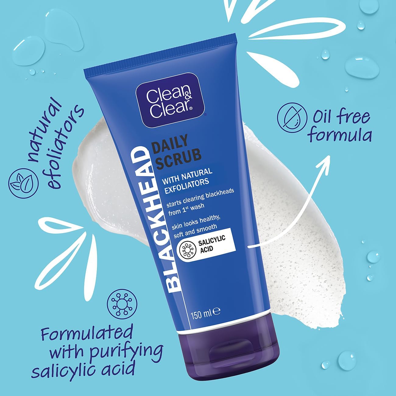Clean & Clear Blackhead Daily Scrub 150ml
